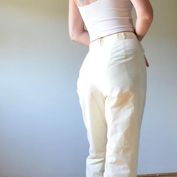 Vintage cream insulated trousers - Picture 2 of 5